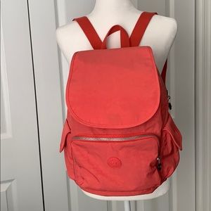 Kipling "Ravier" medium coral backpack